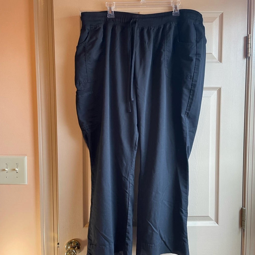 Scrubstar Women’s Black Drawstring Performance Pants/Scrubs, 3 Pockets, Size 3X‎